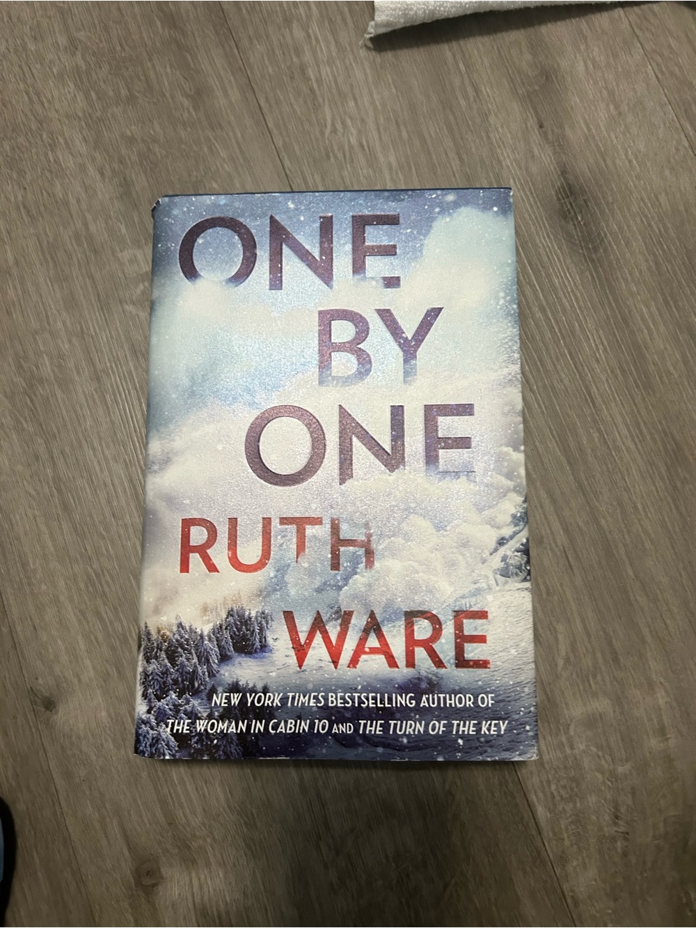 One by One by Ruth Ware — Winter Landscape Hardcover